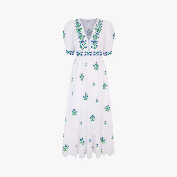 pink city prints ava dress Pink City Prints Ava Vintage Bouquet Dress The Mercantile London