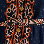 Ainika Tapestry Slit Maxi Dress in Orange
