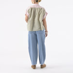 ORFEO Nah Short Sleeve Blouse in Pink Check
