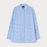 PERSONA BY MARINA RINALDI Grolla Shirt in Blue Lace