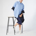 PERSONA BY MARINA RINALDI Grolla Shirt in Blue Lace