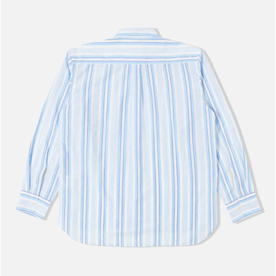 UNIVERSAL WORKS Lazy Days Shirt in White/Blue