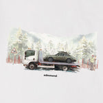 EDMMOND STUDIOS Journey Car Transporter Graphic T-Shirt in Plain Off White