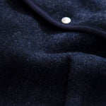 EDMMOND STUDIOS Atelier Check Wool Mix Jacket in Plain Navy