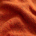 EDMMOND STUDIOS Paris V Neck Wool Mix Vest in Plain Orange