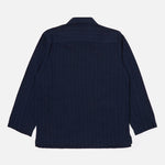 UNIVERSAL WORKS Smock Overshirt in Herringbone Indigo