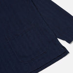 UNIVERSAL WORKS Smock Overshirt in Herringbone Indigo