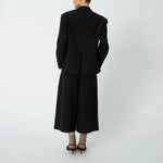 STELLA NOVA Tuxedo Cropped Blazer in Black