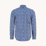 A FISH NAMED FRED Sunshade Shirt in Cobalt