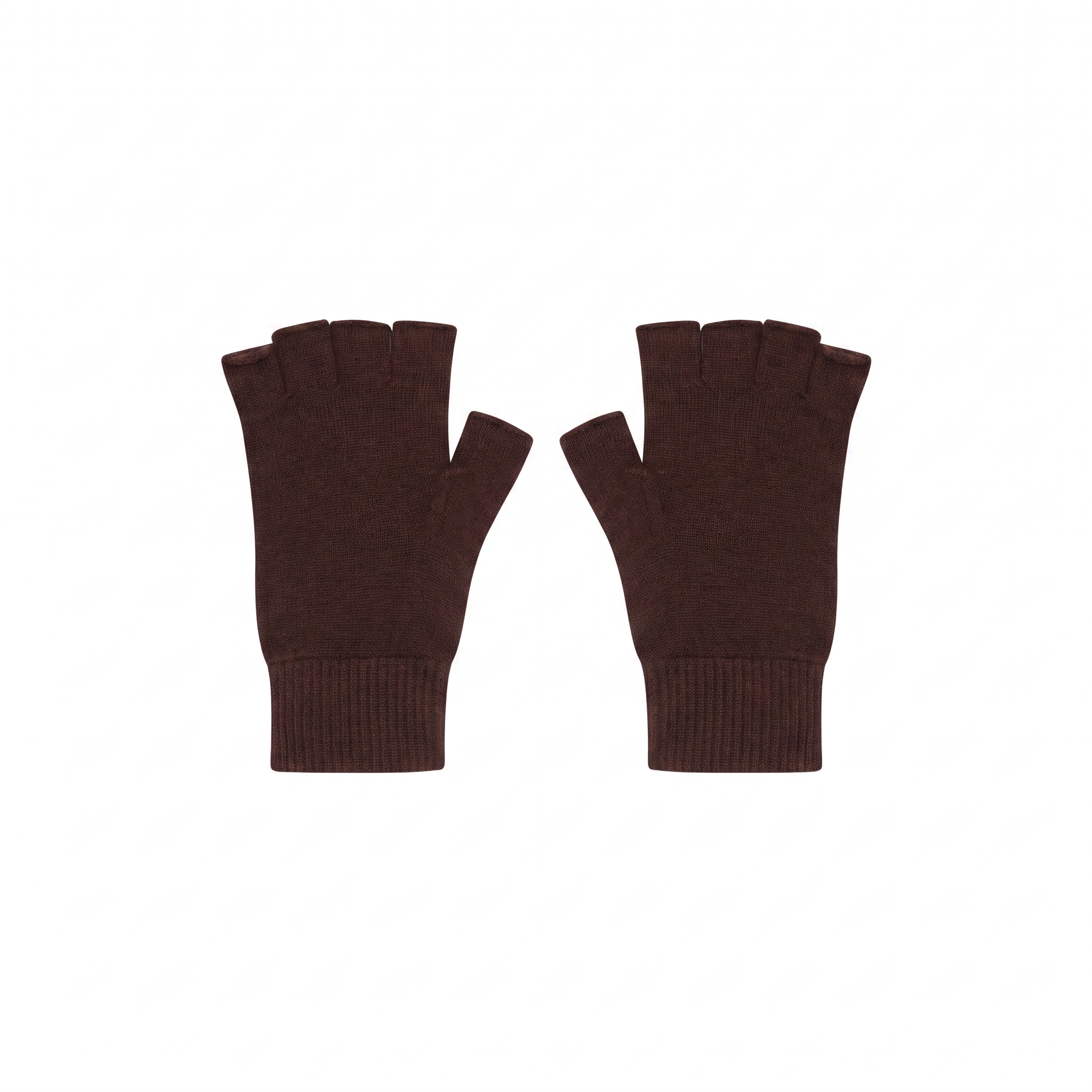 JUMPER 1234 Cashmere Fingerless Gloves in Cocoa
