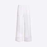 VILAGALLO Wide Leg Trousers in White