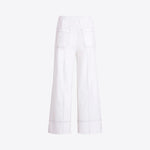 VILAGALLO Wide Leg Trousers in White