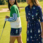 VILAGALLO Golf Dress in Navy