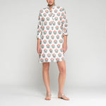 VILAGALLO Indian Flower Dress in White