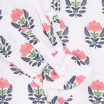 VILAGALLO Indian Flower Dress in White