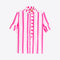 VILAGALLO Chino Striped Shirt in Pink