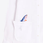 VILAGALLO Jumping Fish Shirt in White