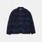 EDMMOND STUDIOS Atelier Check Wool Mix Jacket in Plain Navy