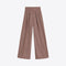 VILAGALLO Marian Houndstooth Wide Leg Trousers in Burgundy
