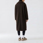 OUI Long Teddy Winter Coat in Mulch