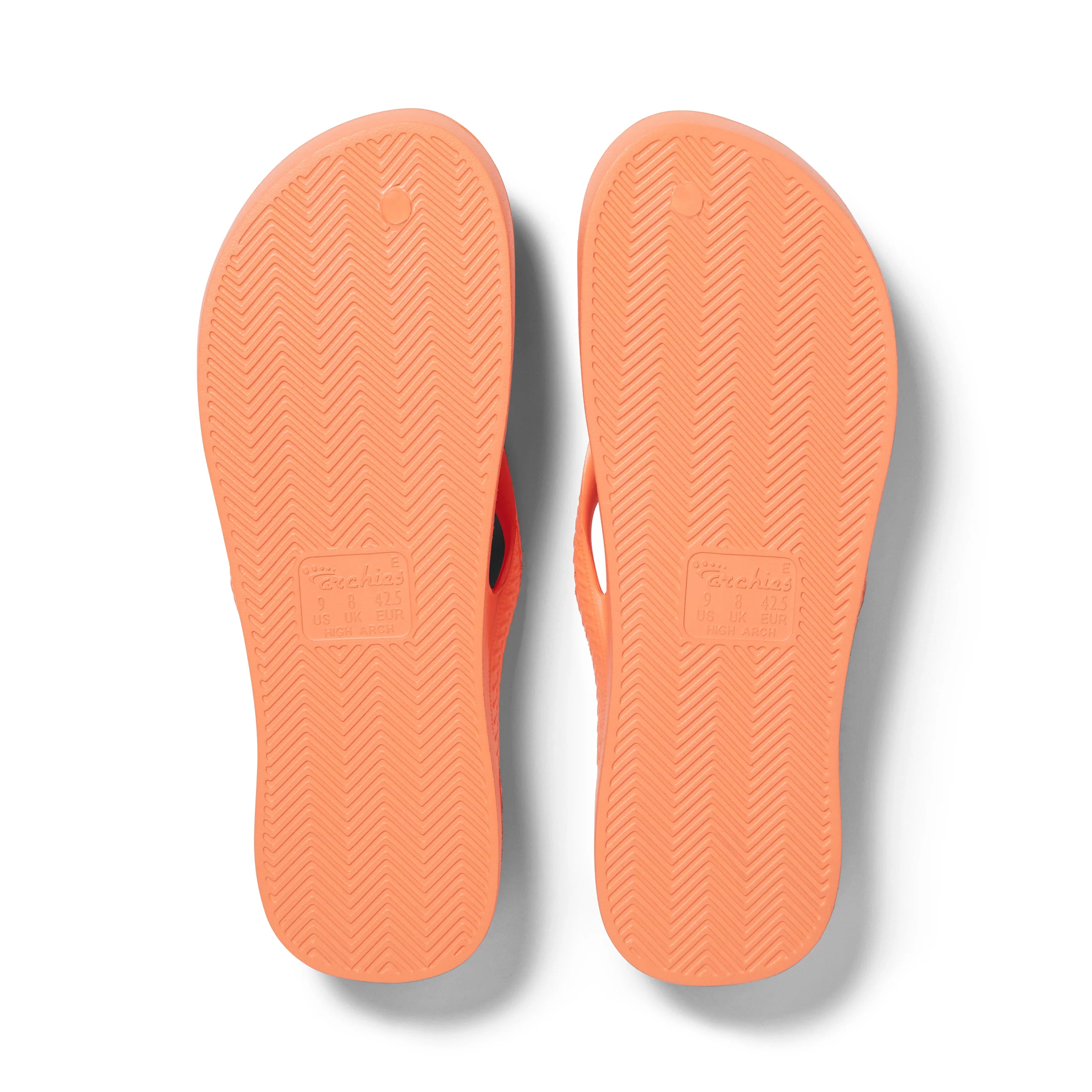 ARCHIES Arch Support Flip Flops in Peach