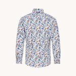 A FISH NAMED FRED Blossom Print Shirt in Off White