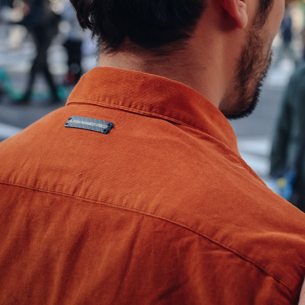 A FISH NAMED FRED Corduroy Shirt in Cognac