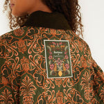 BARBOUR Barbour X Farm Rio Luisa Quilted Jacket in Green