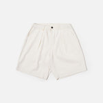 UNIVERSAL WORKS Pleated Track Short in Ecru