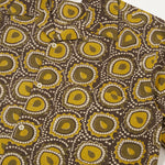 UNIVERSAL WORKS Camp Cape Block Print Shirt in Olive