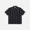 UNIVERSAL WORKS Camp Embroidered Diamond Shirt in Black