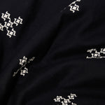 UNIVERSAL WORKS Camp Embroidered Diamond Shirt in Black