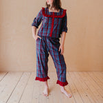 TBCO. Cotton Pyjamas in Navy Tartan