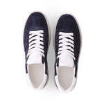 KENNEL & SCHMENGER Box Suede Sneakers in Pacific/Butter