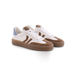 KENNEL & SCHMENGER Box Suede Sneakers in Caramel/Butter/Sky