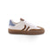 KENNEL & SCHMENGER Box Suede Sneakers in Caramel/Butter/Sky