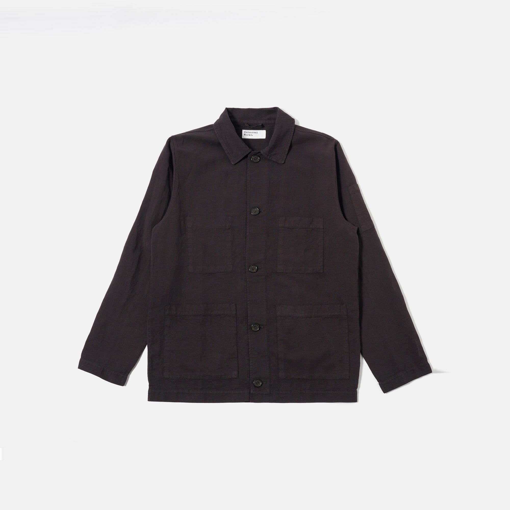 UNIVERSAL WORKS Coverall Jacket in Licorice Black | Collen & Clare