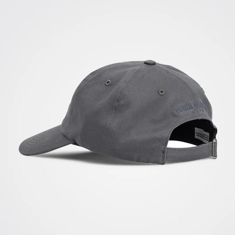 NORSE PROJECTS Twill Sports Cap in Magnet Grey