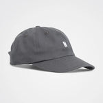 NORSE PROJECTS Twill Sports Cap in Magnet Grey