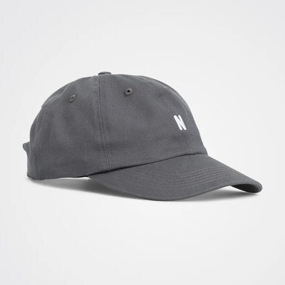 NORSE PROJECTS Twill Sports Cap in Magnet Grey