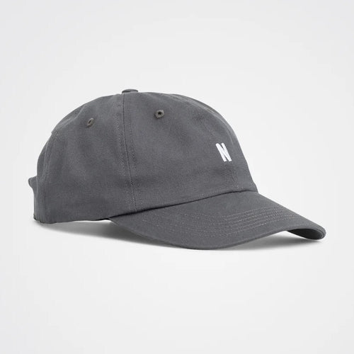 NORSE PROJECTS Twill Sports Cap in Magnet Grey