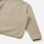 UNIVERSAL WORKS Advance Wool Fleece Cardigan in Fawn