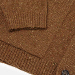 UNIVERSAL WORKS Langdale Wool Fleck Cardigan in Brown