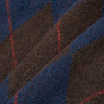 UNIVERSAL WORKS David Alpaca Argyle Cardigan in Navy