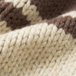 UNIVERSAL WORKS Langdale Chunky Stripe Cardigan in Ecru