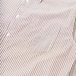 UNIVERSAL WORKS Patched Queens Cotton Shirt in Brown