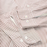UNIVERSAL WORKS Patched Queens Cotton Shirt in Brown