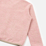 UNIVERSAL WORKS Diamond Fleece Cardigan in Pink