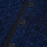 UNIVERSAL WORKS Lancaster Boucle Fleece Jacket in Blue