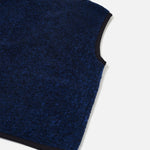 UNIVERSAL WORKS Lancaster Boucle Fleece Gilet in Blue